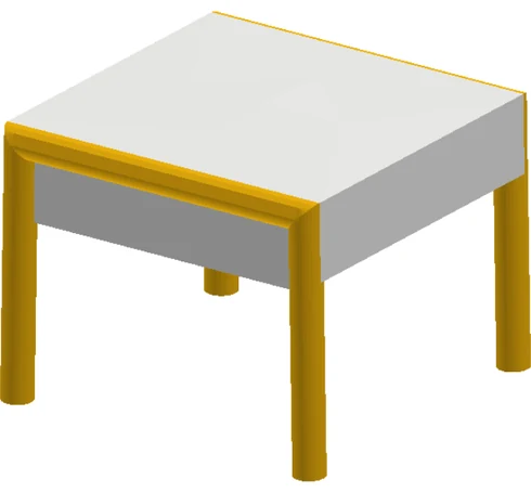 Luftzelt Cube in 3D-Ansicht