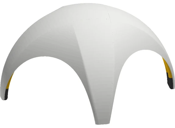 Luftzelt Duo in 3D-Ansicht