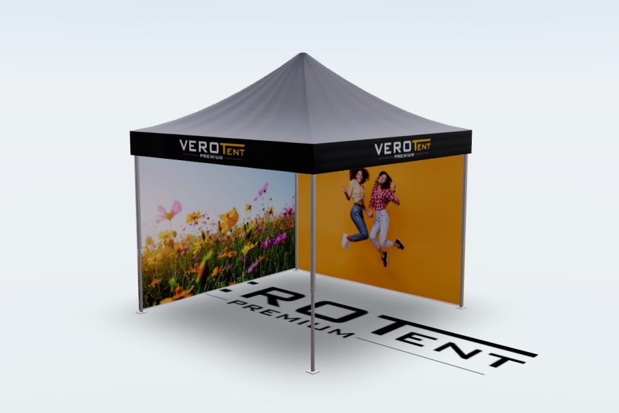 Bedrucktes Faltzelt 3D-Konfigurator 