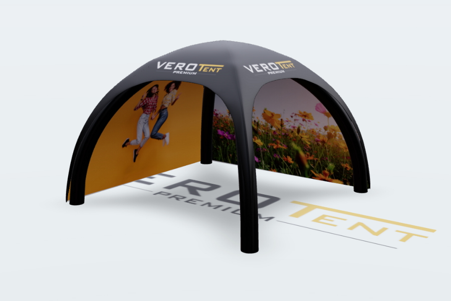 Bedrucktes Luftzelt 3D-Konfigurator 