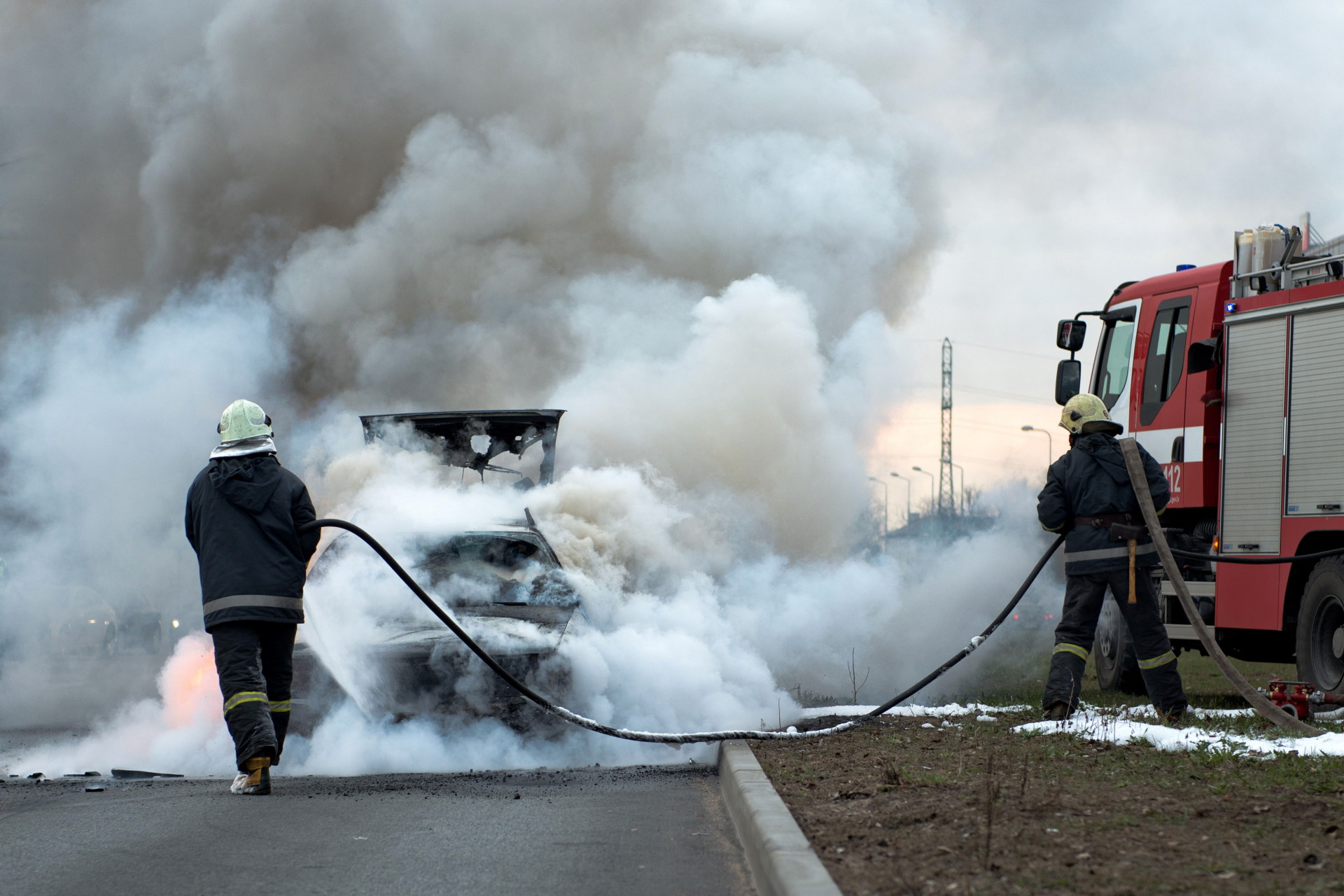 Feuerwehr Einsatz Verkehrsunfall