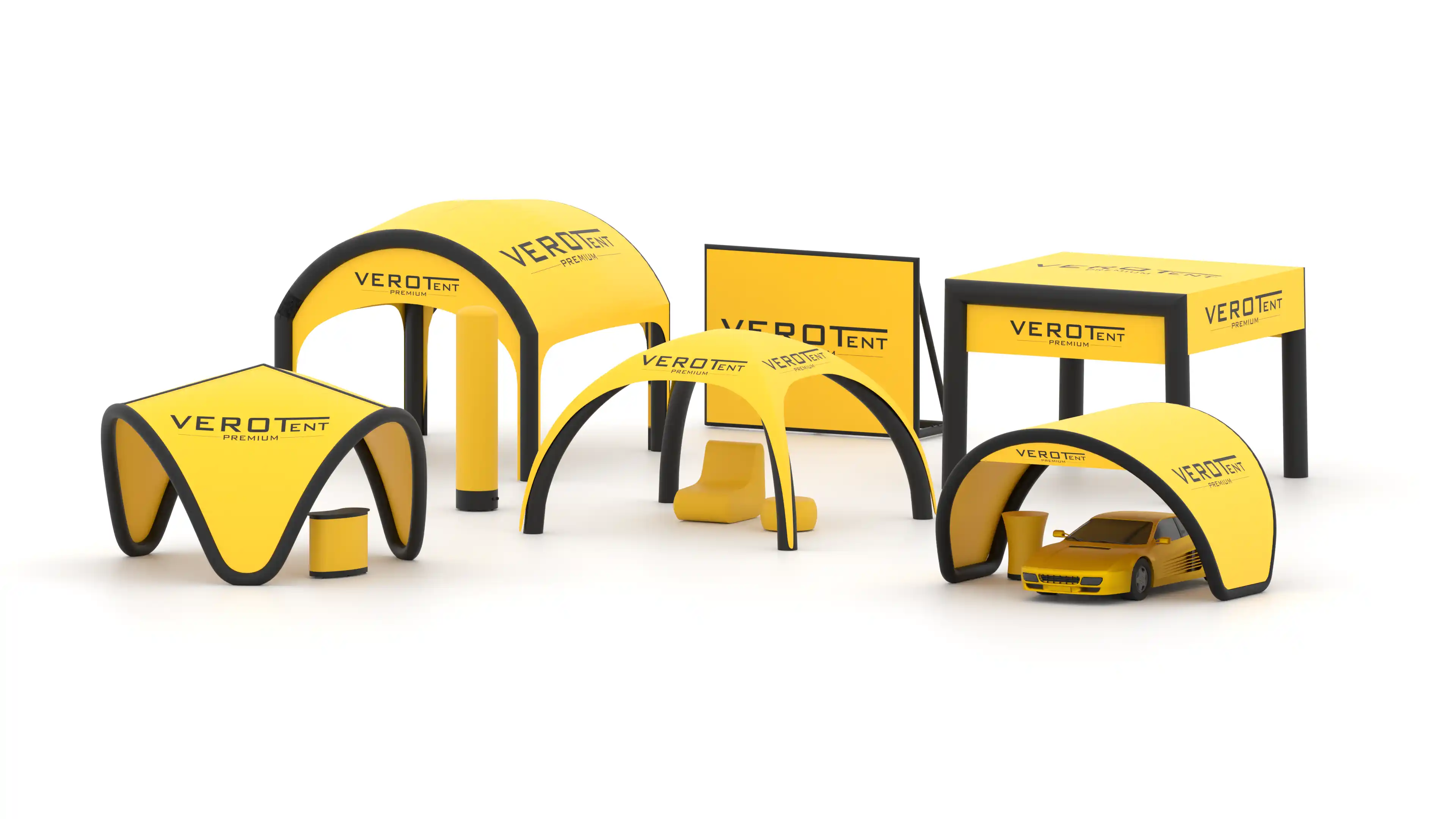 Domezelt _4x4m_mit Seitenwand