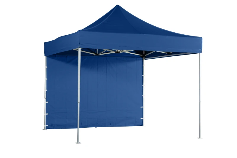 Seitenwand geschlossen blau
