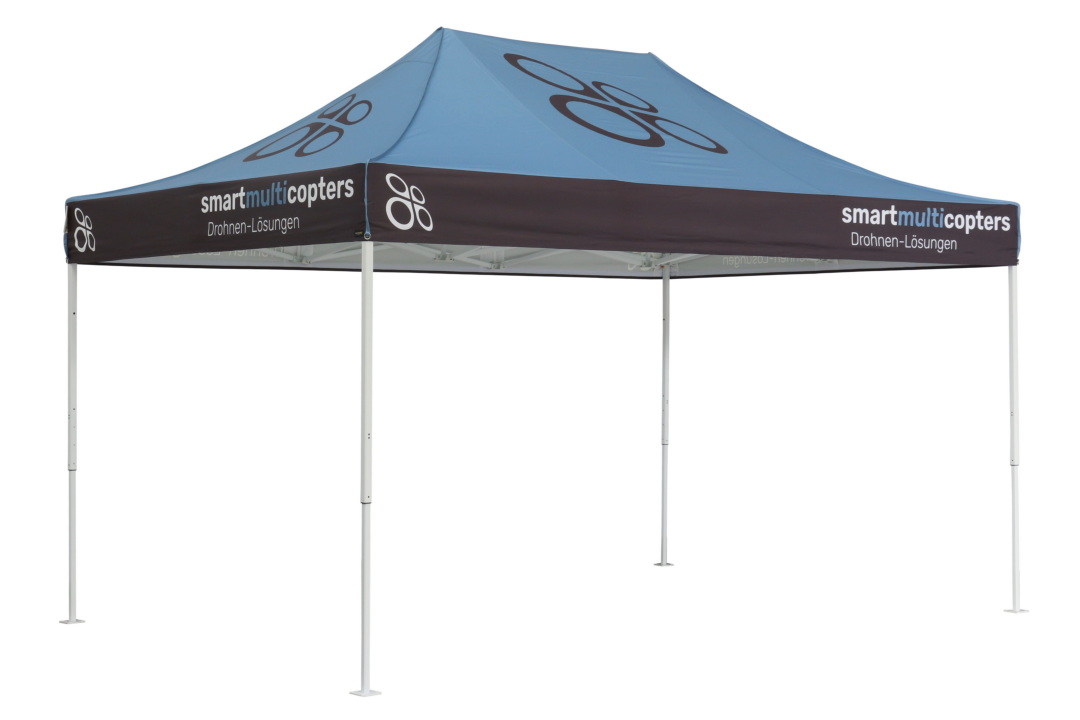 Bedrucktes Faltzelt 3x45 Classic von unserem Kunden SmartMultiCopters