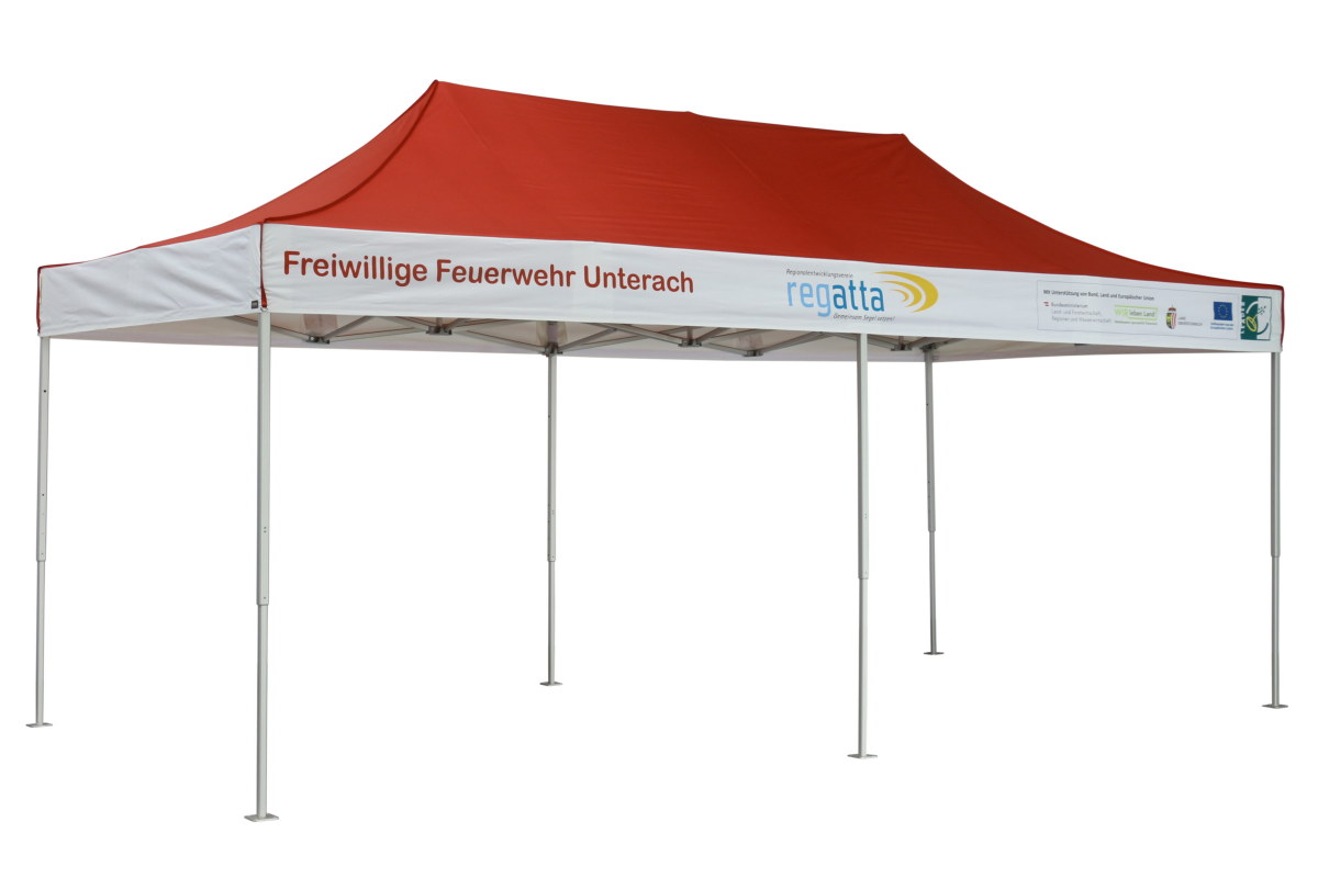 Bedrucktes Faltzelt 3x6 Classic von unserem Kunden REGATTA