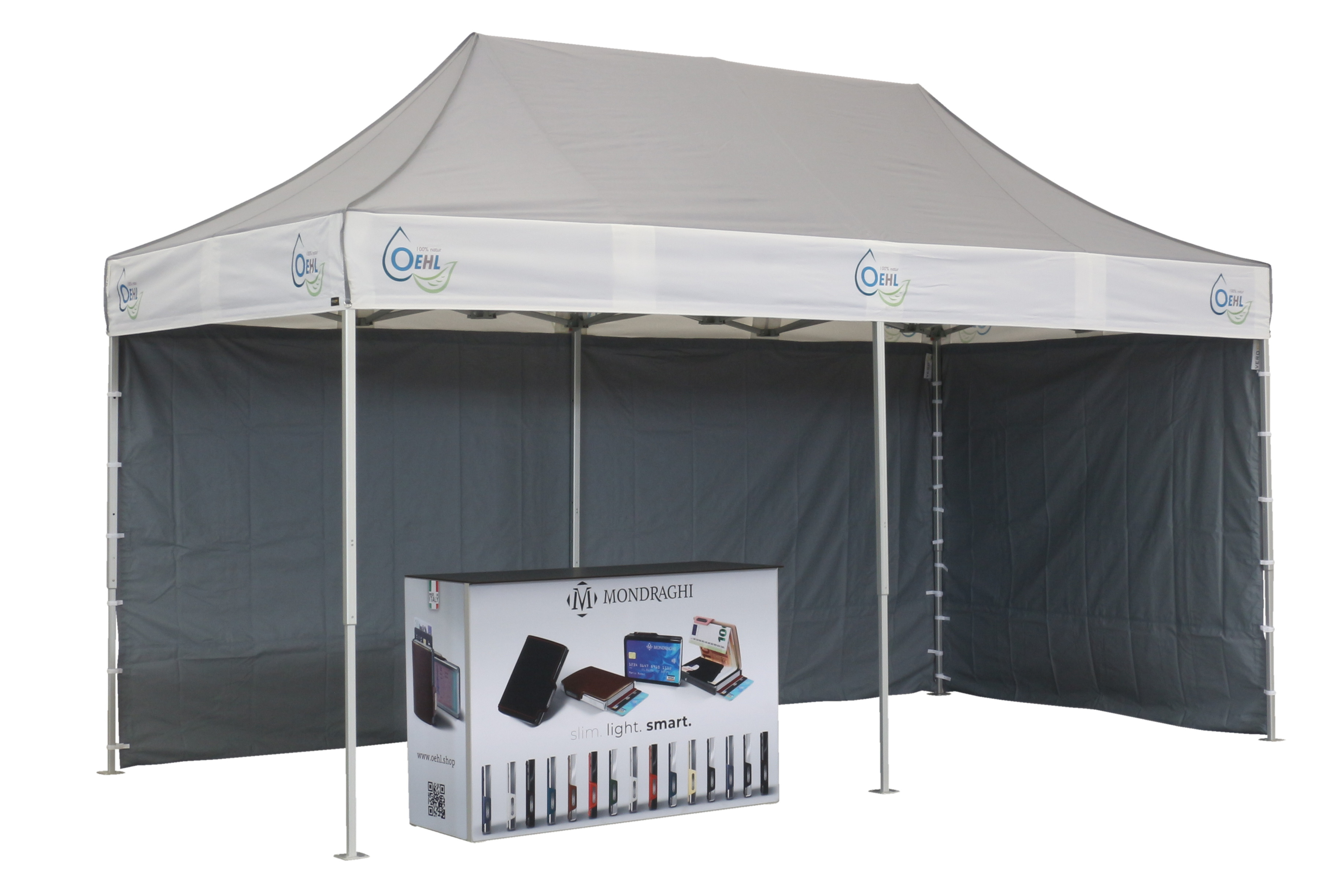 Faltzelt 2,5x5 bedruckt Oehl