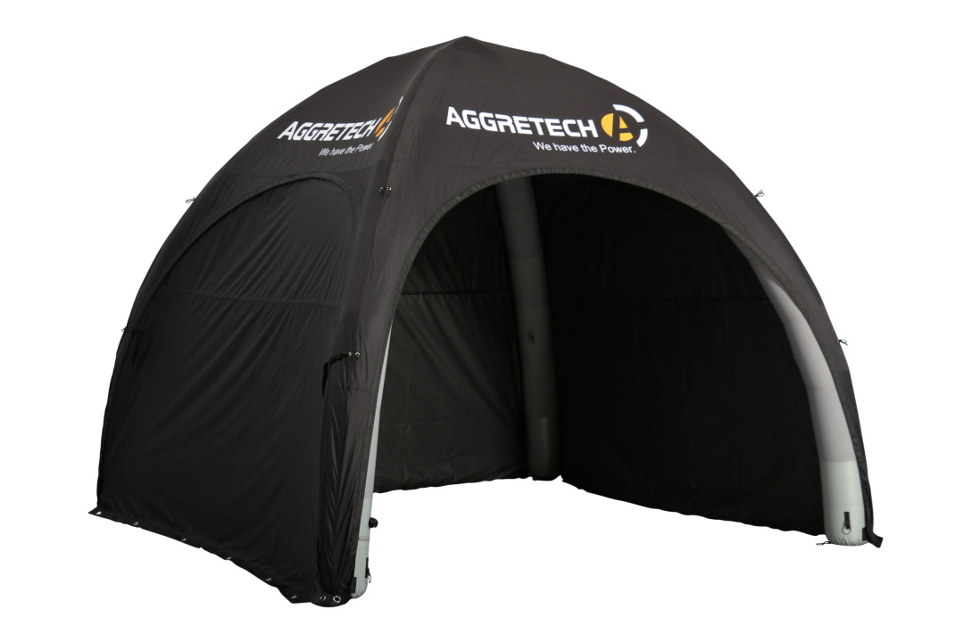 Bedrucktes Luftzelt 3x3 von unserem Kunden Aggretech