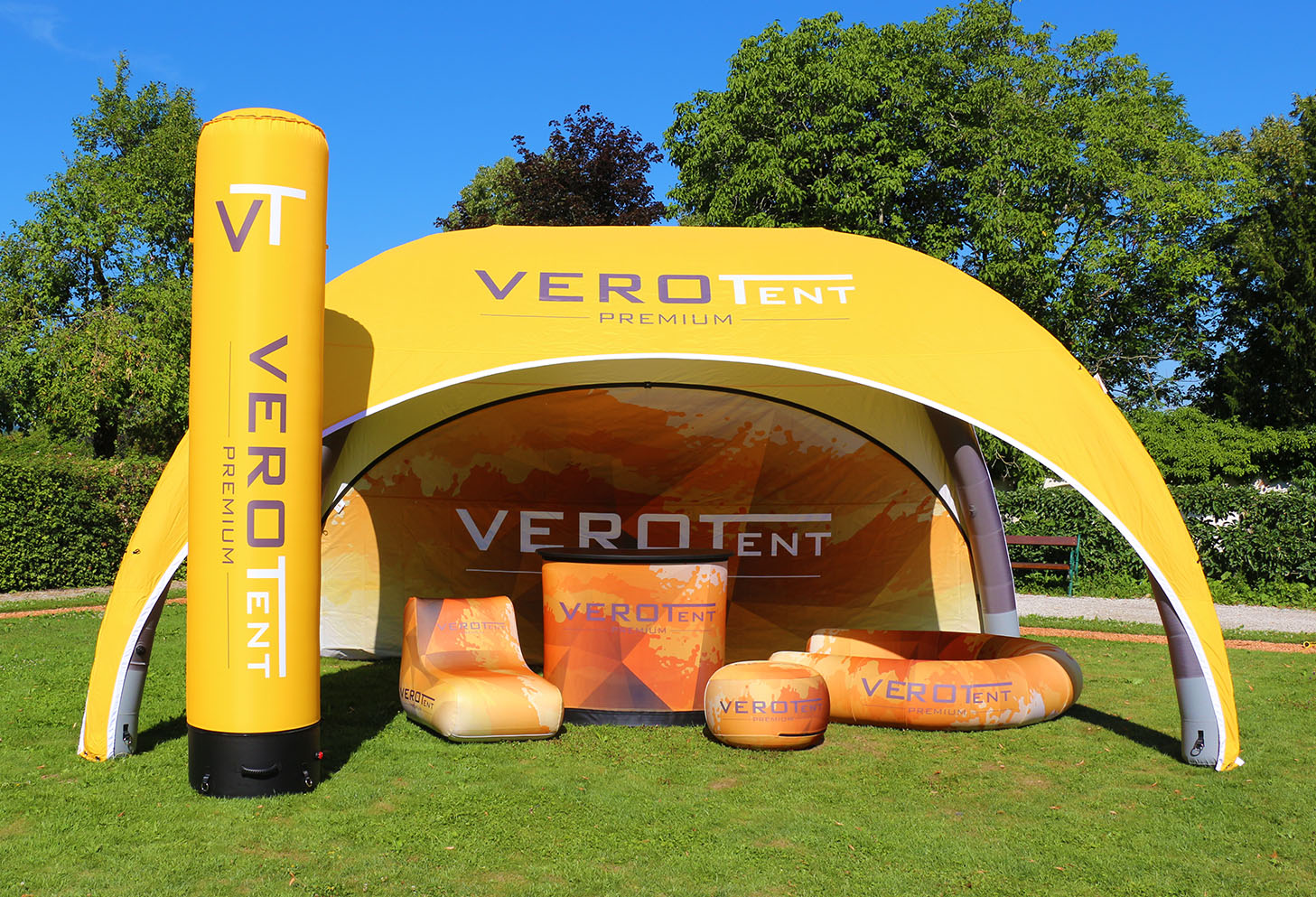 Aufblasbares, rechteckiges Eventzelt Stretch