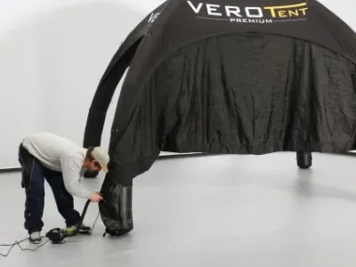 Vordach einzippen