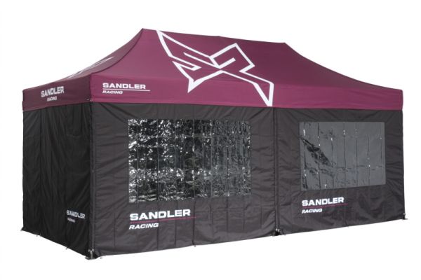 Rennzelt 3x6 mit Fenster-Seitenwänden – Sandler Racing