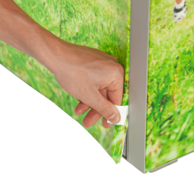 Leuchttheke wechselbares Design