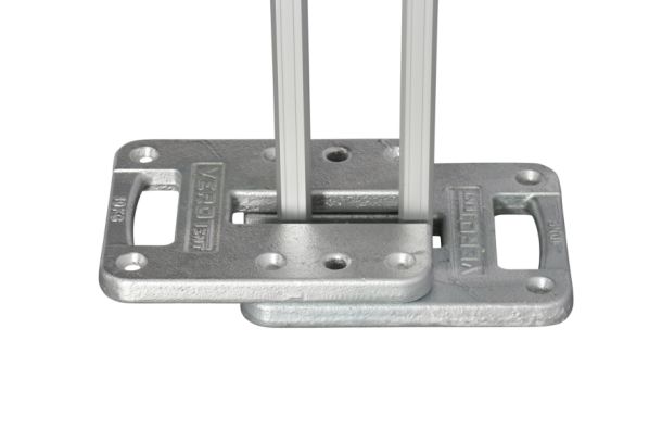 Faltzelt Gewicht silber verzinkt 2x 10 kg