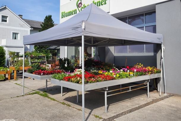 LUXEA Faltzelt Verkaufszelt Blumen Schachner