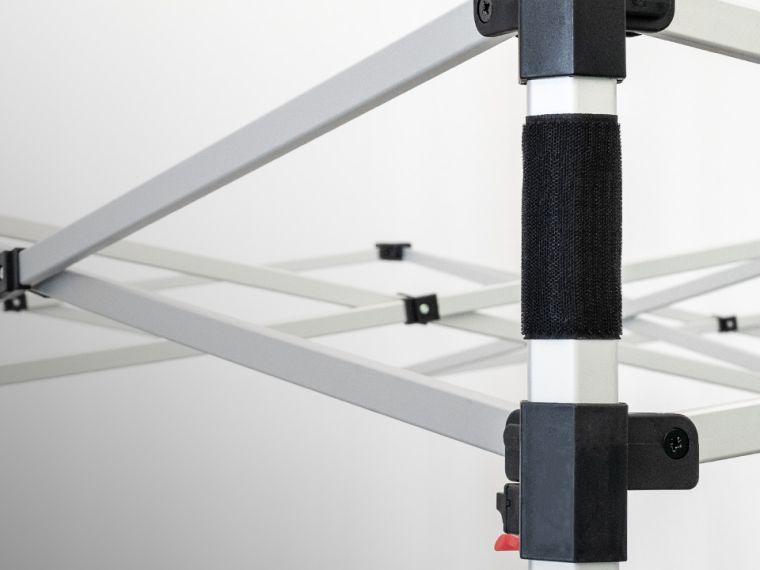 Eckverbinder des Faltzelt-Gestells Serie Starter – Standbein und Scherenarme mit Kunststoff-Verbindern