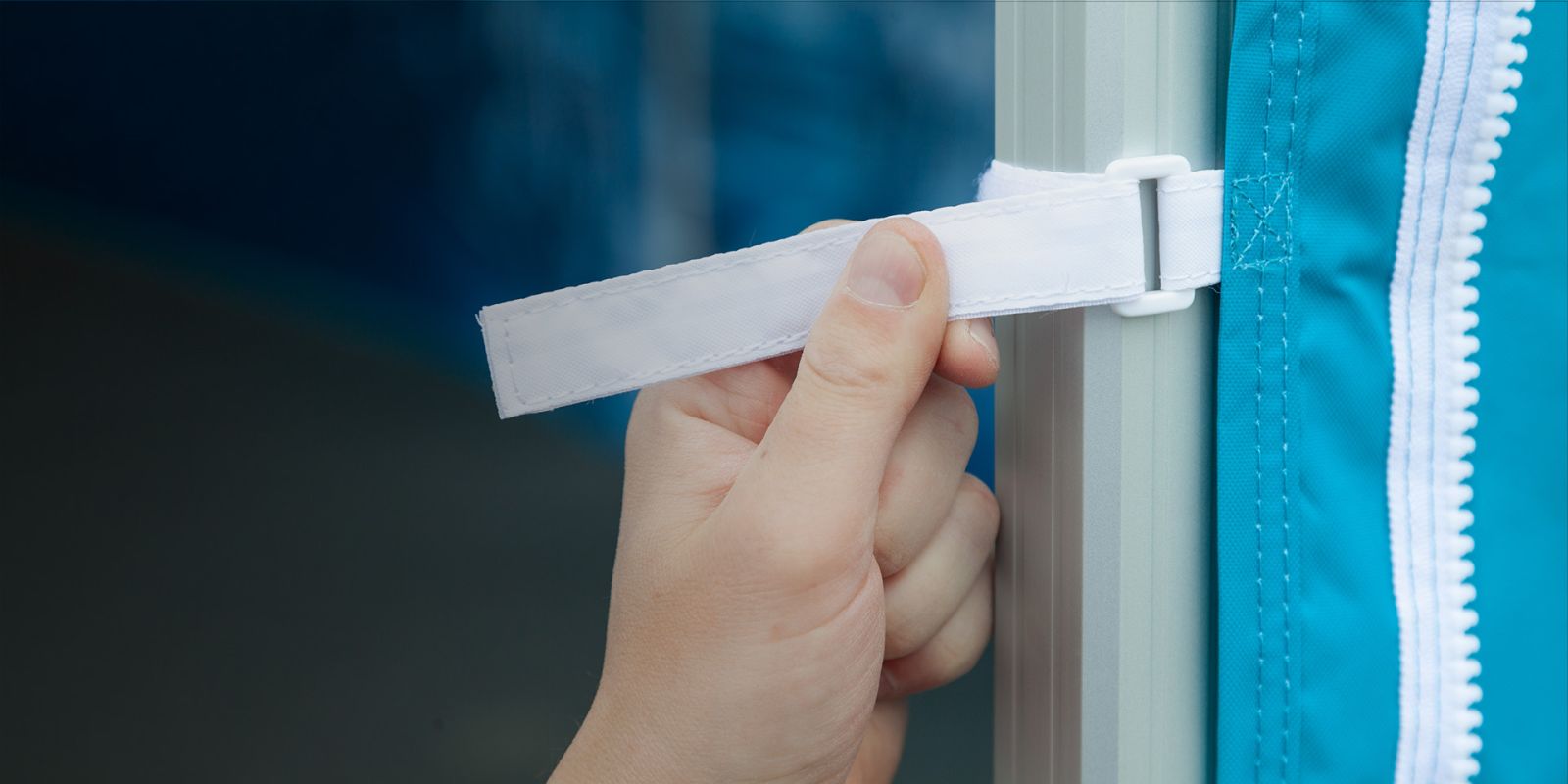 Faltzelt Zubehör Seitenwand Klettverschluss