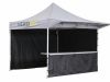 Faltpavillon mit Vordach einseitig inklusive Theke und Seitenteilen