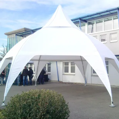 Domezelt_9x9m_weiss