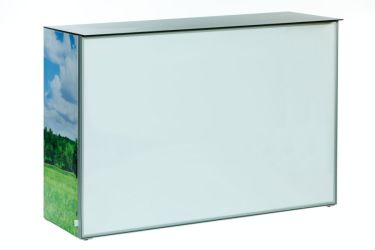 Leuchtstarke Lichtplatte Theke
