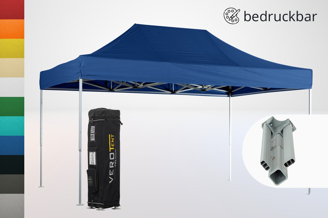Profi Faltpavillon 3x4,5 stabil wasserdicht easy-up Classic | VeroTENT