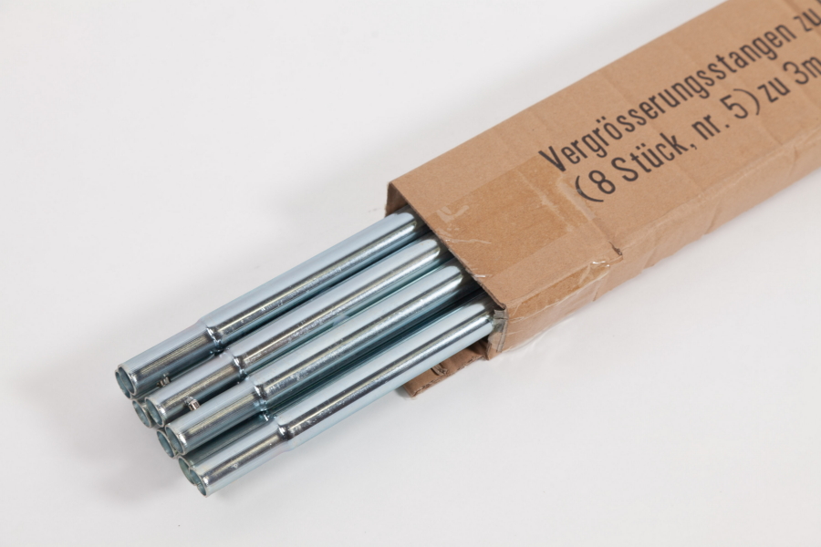 Vergrößerungsstangen Pflanzenzelt Breite + 50 cm auf Ø 3 m (8 Stk.)