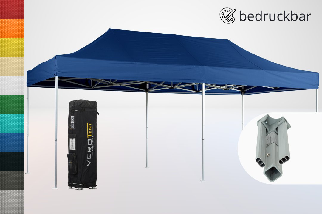 Profi Faltpavillon 4x8 stabil wasserdicht easy-up Classic | VeroTENT