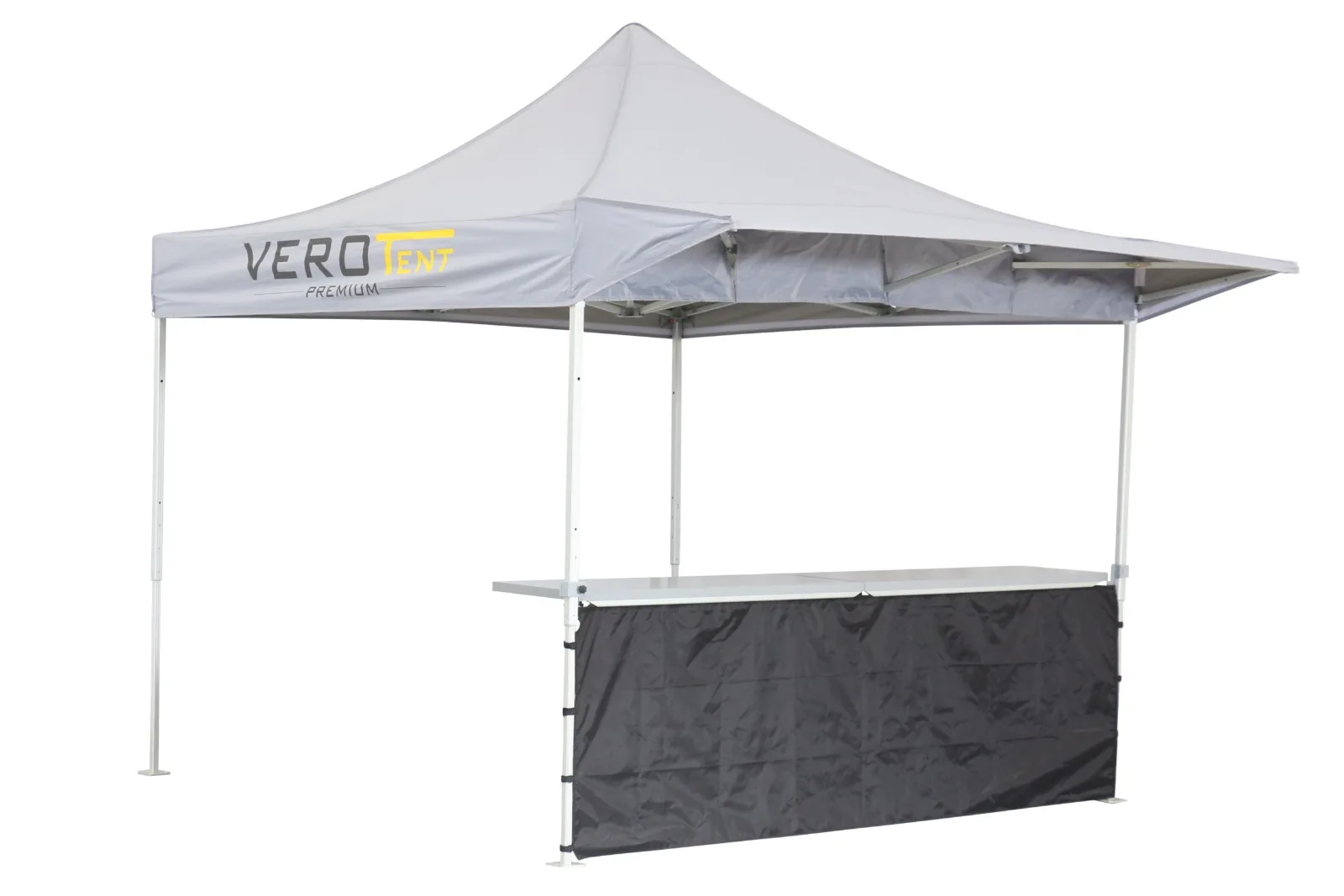 Faltzelt 3x3 m mit Vordach und Theke