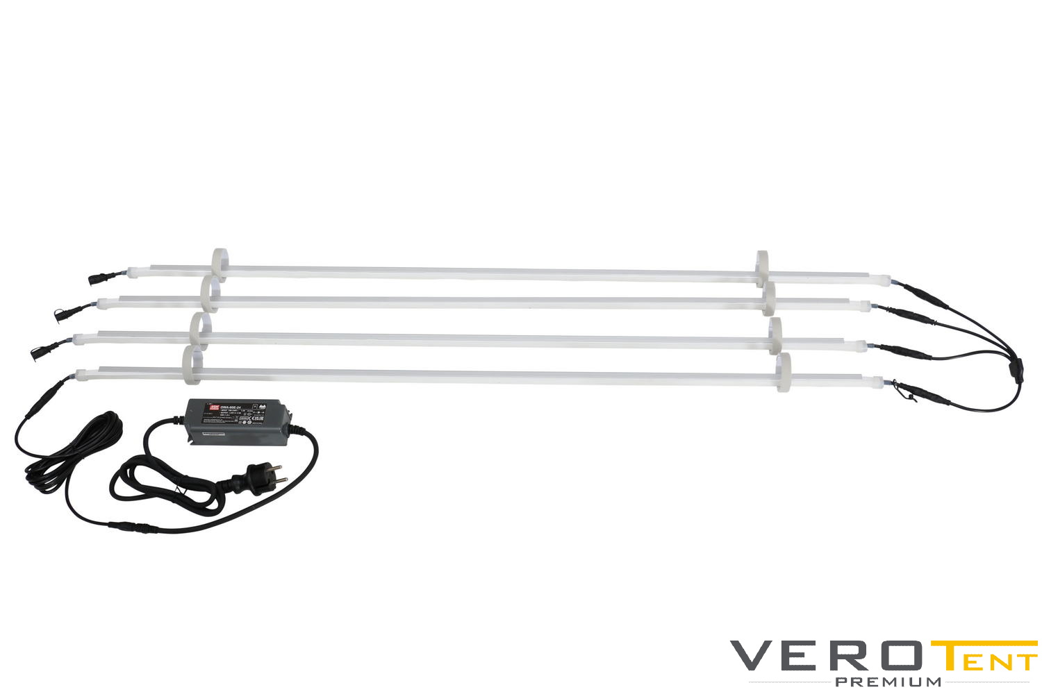 VeroTENT Lichtsystem: 4x100cm LED Leiste - Universal silber