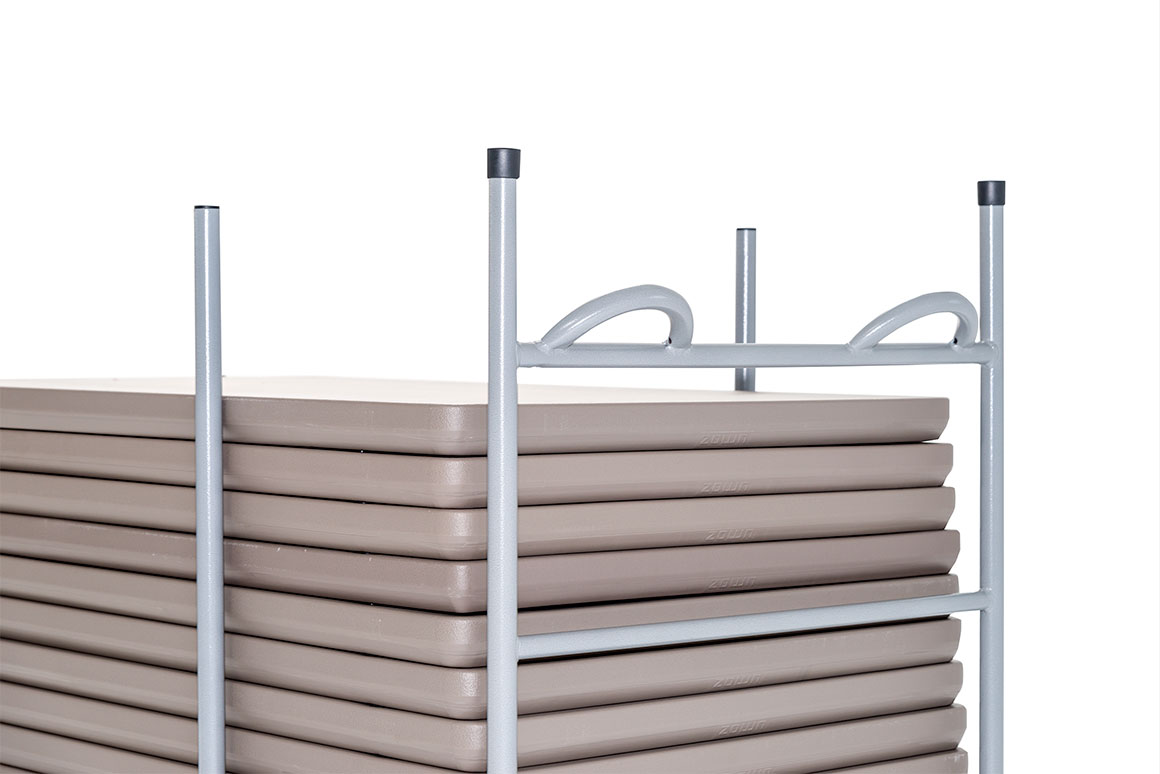 ZOWN Transportwagen Klapptische 183x76 cm und 153x76 cm