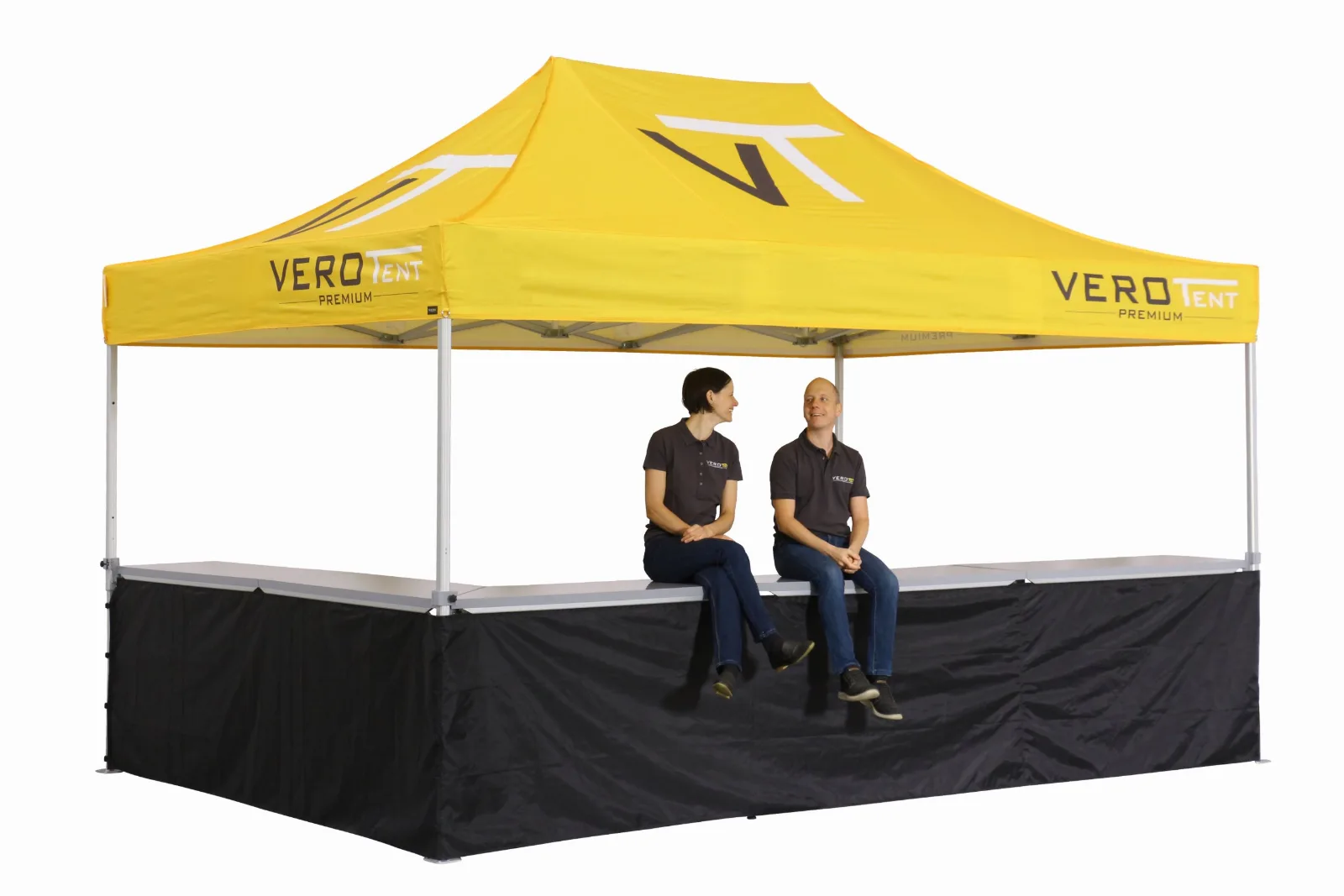 Faltzelt 3x4,5 m mit Theke in U-Form