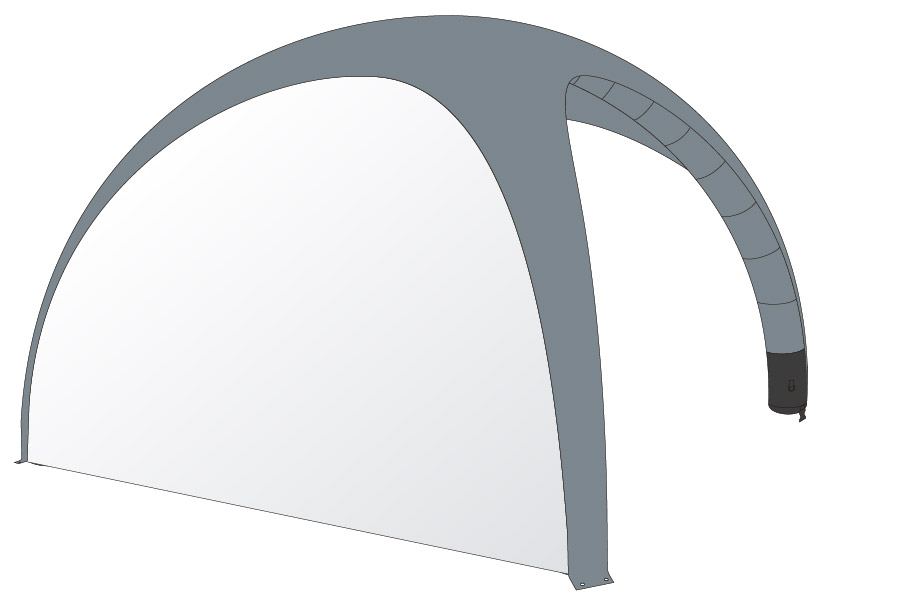 Luftzelt Classic Wand 3x3m, Farbe Weiß