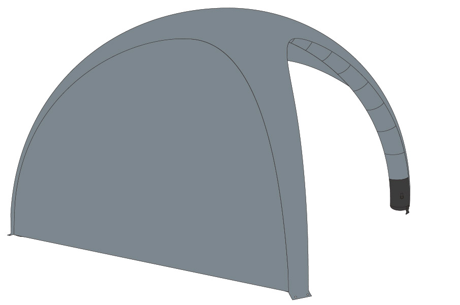 Luftzelt Classic Wand 5x5m