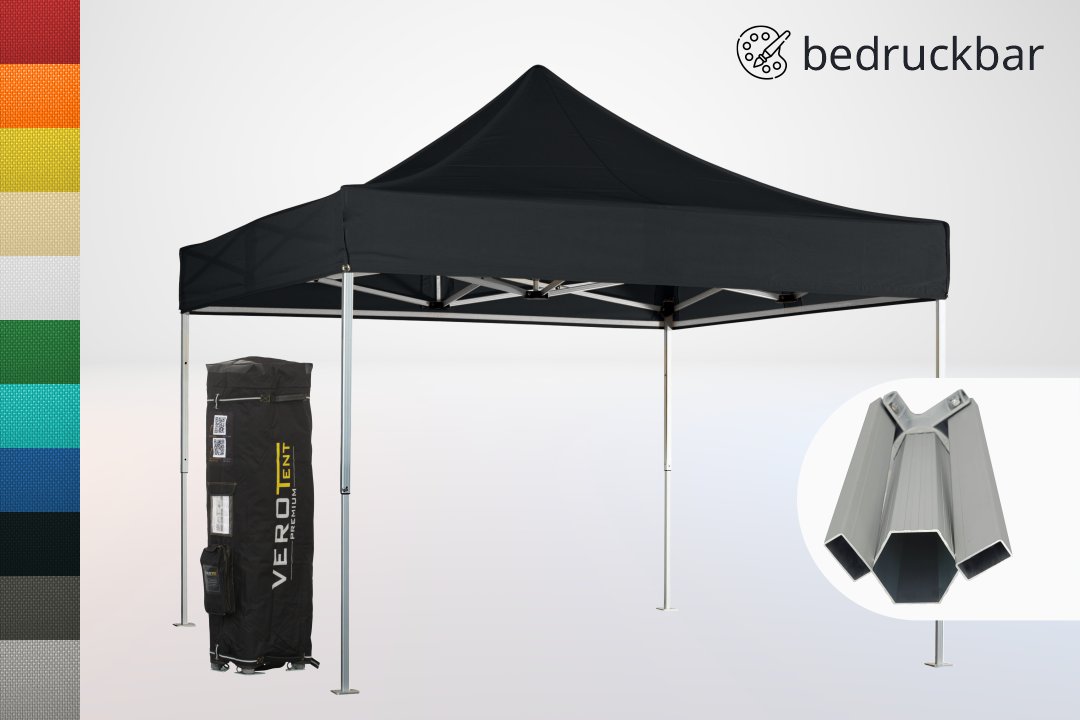 Faltpavillon 4x4 - 50mm Profil stark wasserdicht