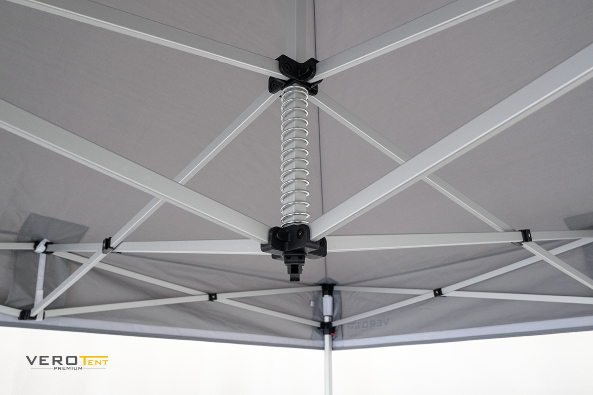 Faltpavillon Starter Giebelstütze mit Kurbel und Feder | VeroTENT