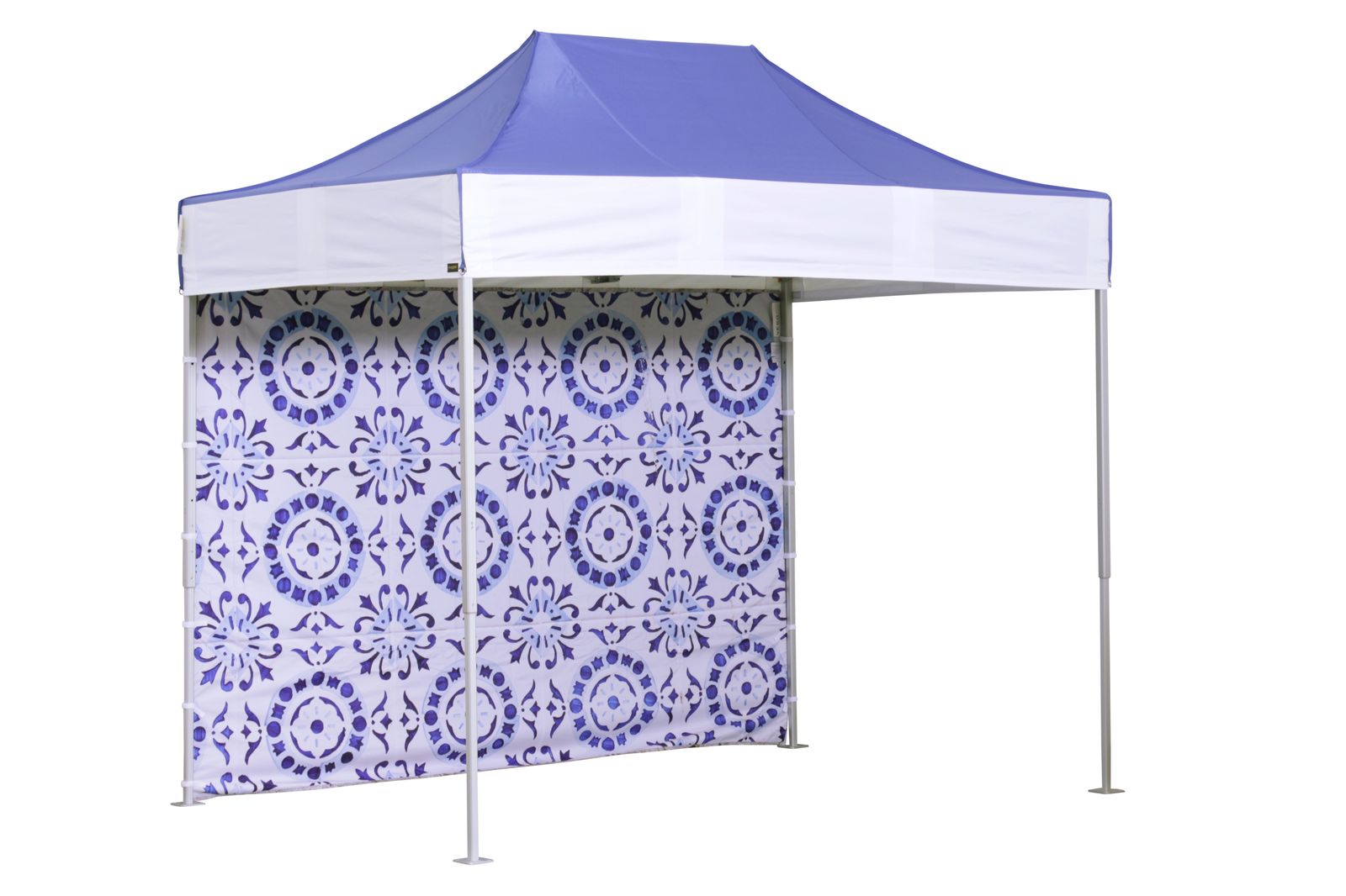 Faltzelt 2x3 m mit bedruckter Seitenwand