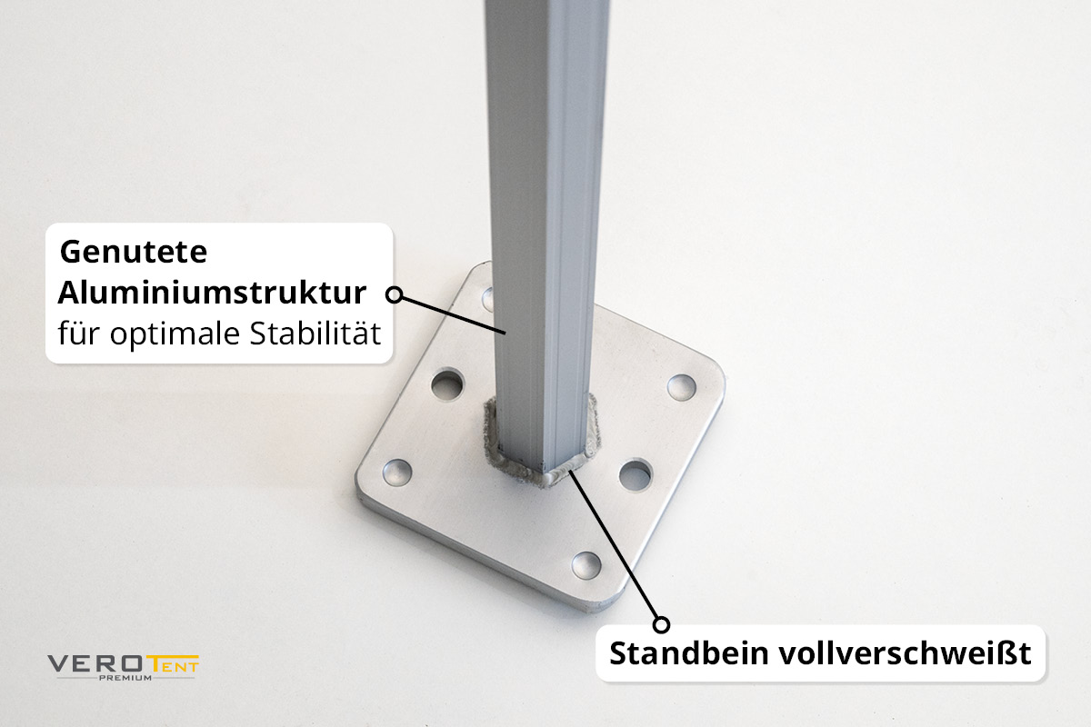 Profi Faltpavillon extrem starkes Alu Zeltgestell Luxea