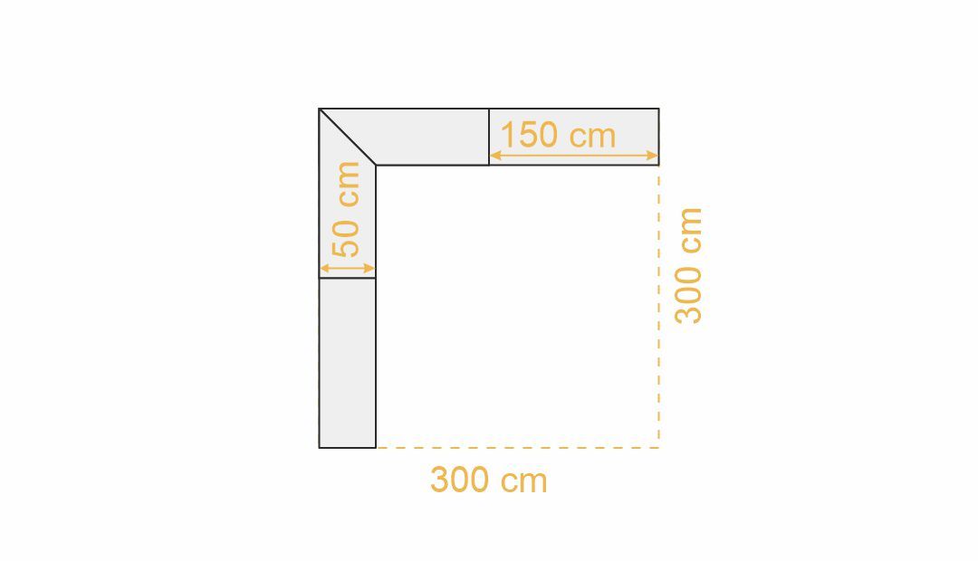 Thekensystem Faltzelt 3 X 3 2 Seiten L Form